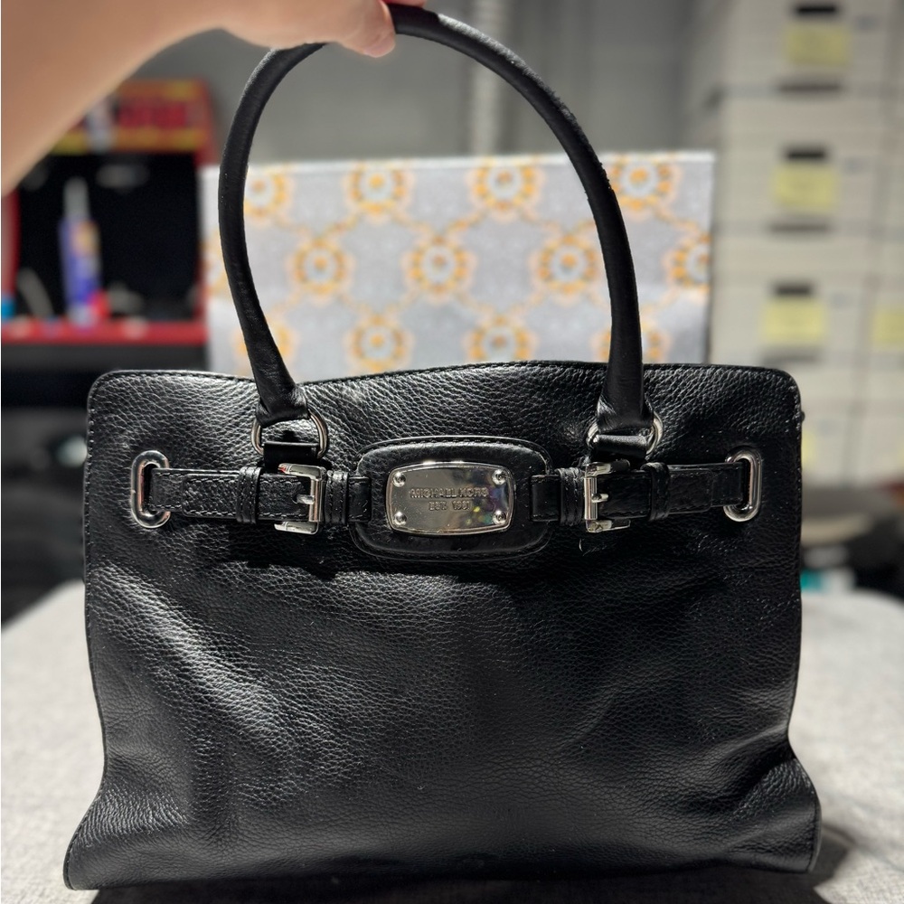 Michael Kors Black Hamilton Large Satchel